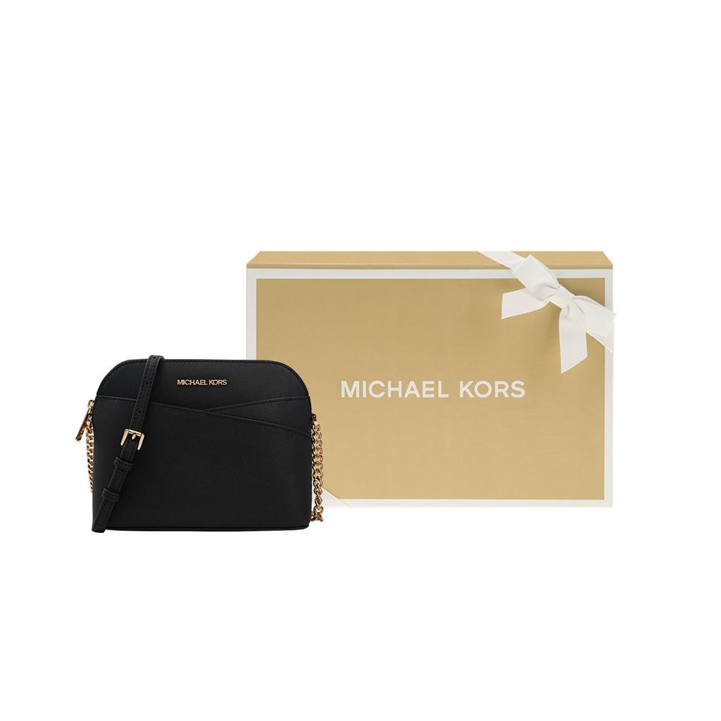 Michael Kors MK Jet Set Travel Letter Logo Chain Commuter Shell Bag Crossbody Shoulder Bag Women Bags Black 35F1GTVC6T-BLACK