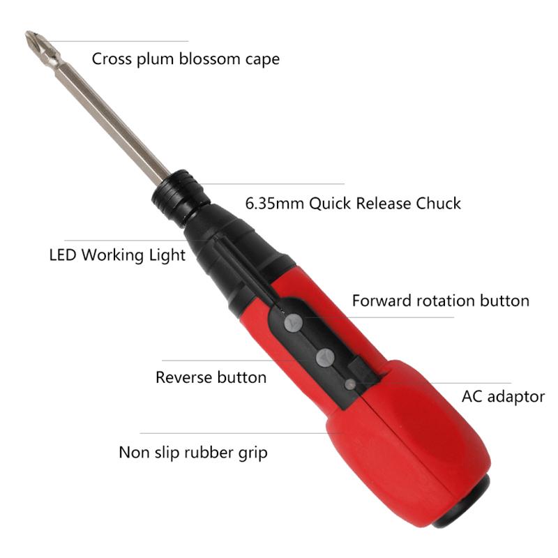 Mini Electric Screwdriver Multi Functional Portable Electric Screwdriver Rechargeable Screwdriver