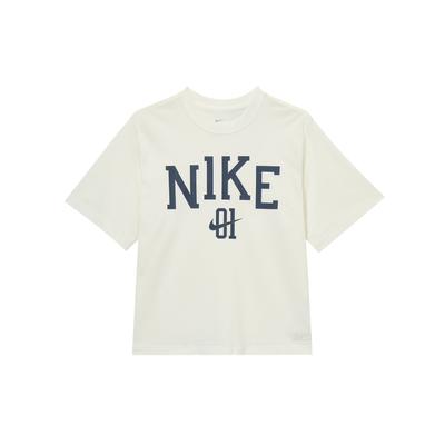 High Basketball Series Casual Round Neck Pullover Short Sleeve T-Shirt Women Tops Off-White IB9971133