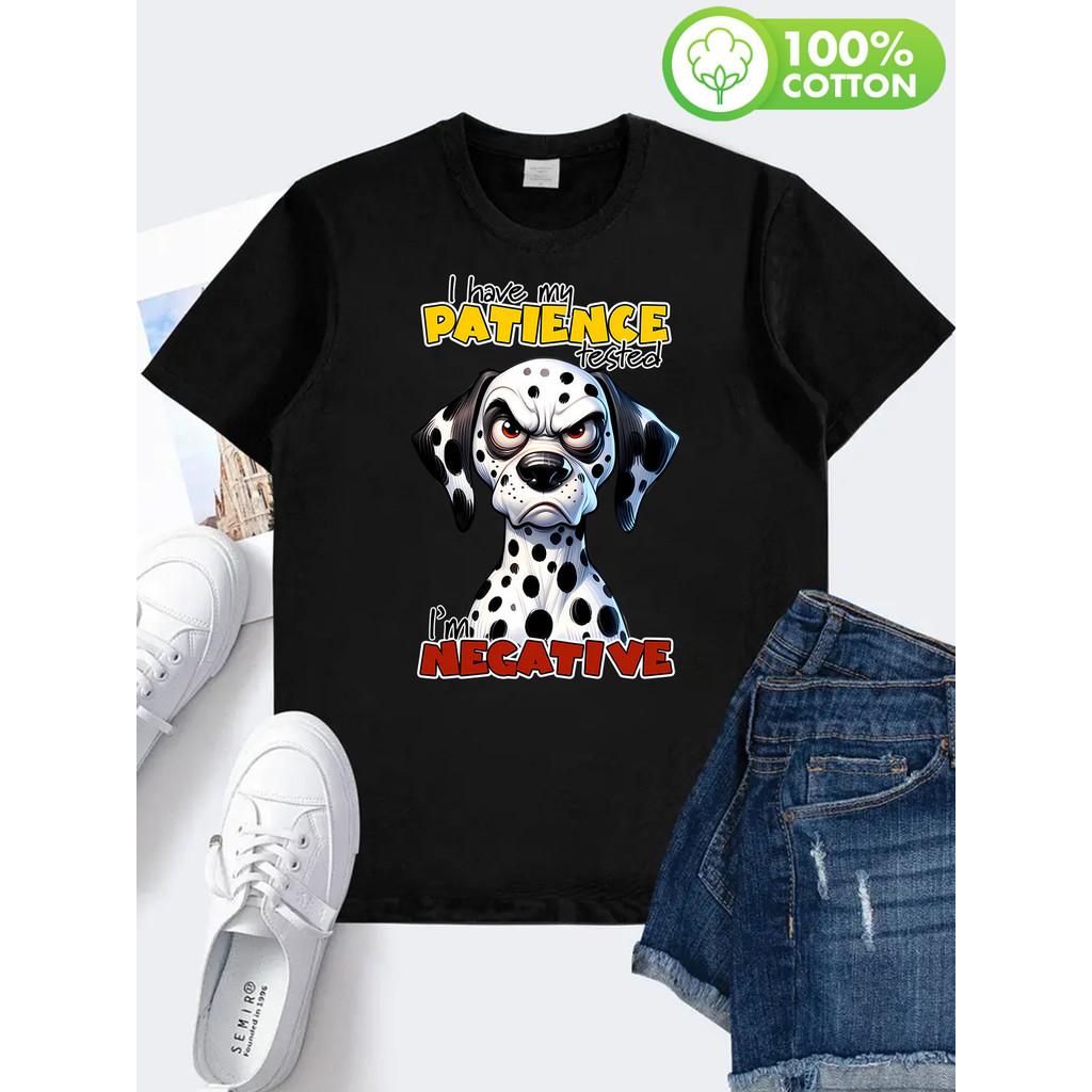 

Short Sleeve Crew Neck T-Shirt - Soft, Breathable, Comfortable Casual Top for Summer and Spring - Women s Fashion Everyday, Dogs XXL чорний