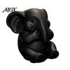 Artistic Tabletop Sculptures 3Pcs Elephants Figurine, 3D Printed No See Hear Speak Elephant Contemporary Bookshelf Ornaments Statues, Minimalist