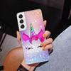 Pink Unicorn Rainbow Phone Case For Samsung Galaxy S24 S25 Edge S26 Ultra S23 S22 S21 Plus S20 FE + Personalized Print Cover Gal
