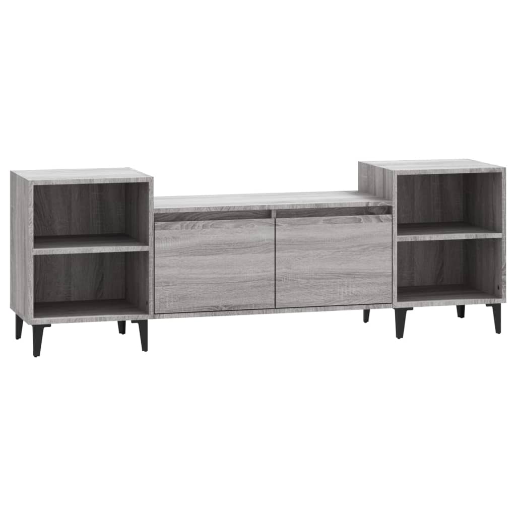 TV Cabinet Gray Sonoma 160x35x55 cm Particleboard