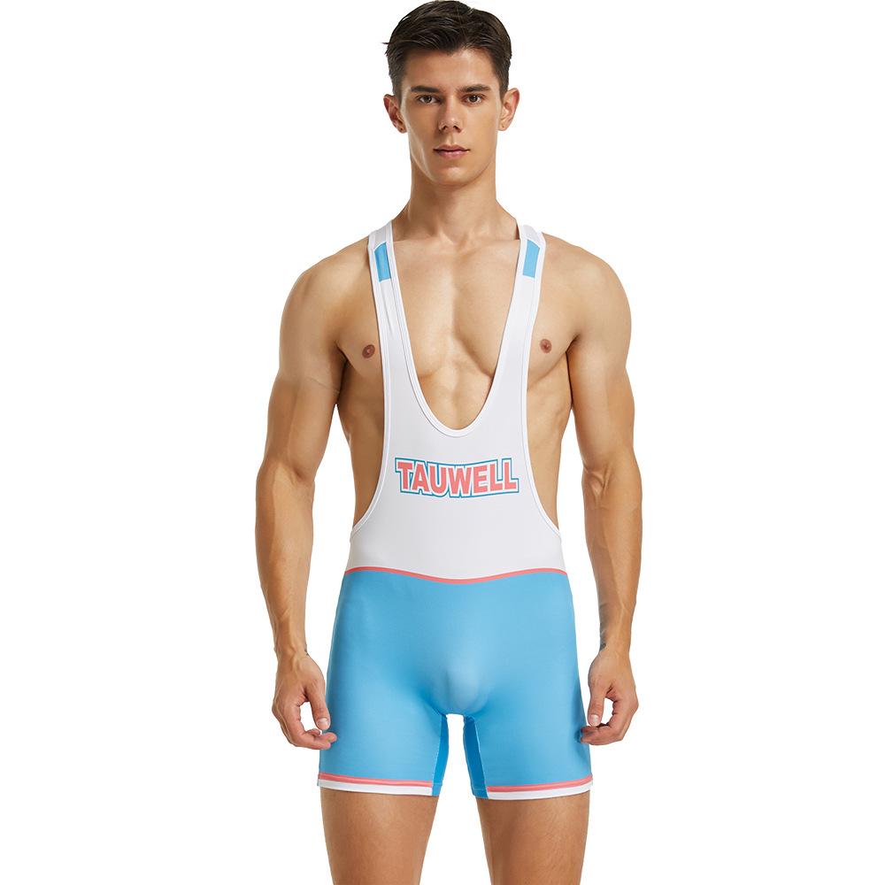 Men's One-Piece Patchwork Workout Vest - TAUWELL Training Clothes, In Stock