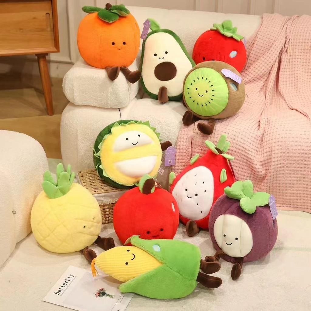 Vegetable Plush Toy Collection For Kids Soft Cotton Filled Cuddle Pillow