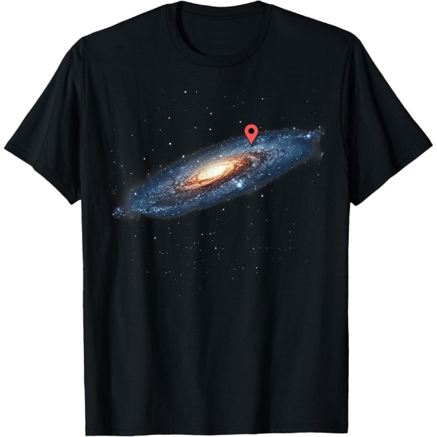 Yppor Milky Way Galaxy Universe Location Pin Space Cosmic Funny T-Shirt XXXXXL разноцветный