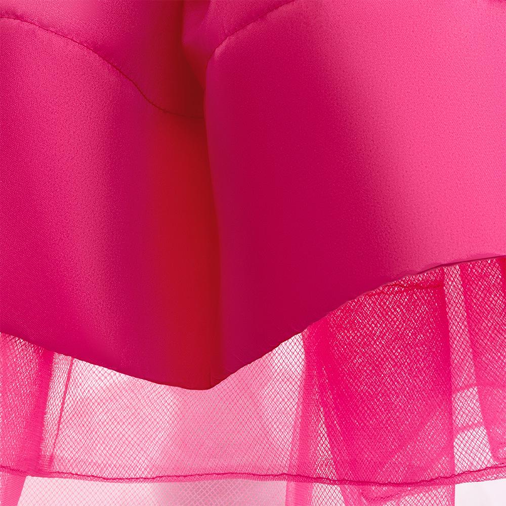 Robe de Princesse Satinée pour Filles – Jupe Plissée Papillon pour l'Été et la Remise des Diplômes