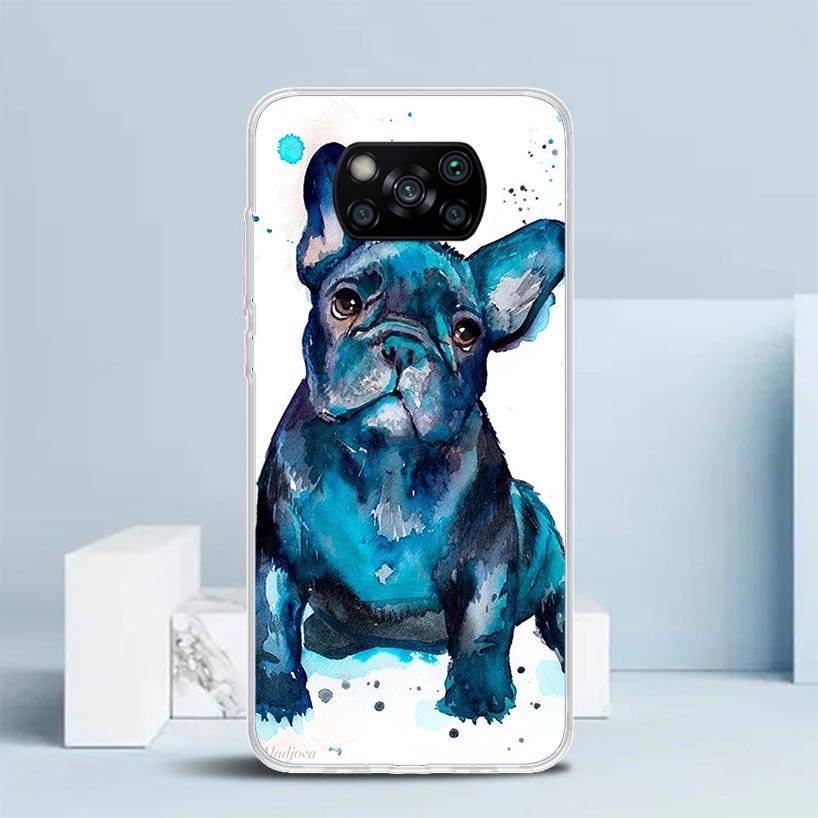 French Bulldog Dog Pug Phone Case For Xiaomi Poco F7 Ultra X5 X6 X7 Pro M7 Redmi 15C 15 13C 13 12C 12 10C 10 10A 9 9C 9A 9T Cove