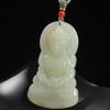 Xinjiang Hotan Jade Guanyin Pendant for Men and Women Safe Jade Pendant Necklace Birthday Gift
