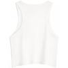 Calvin Klein Rainbow Series Logo Print Round Neck Slim Fit Vest Unisex Tops Moonlight-White J323716-YAF