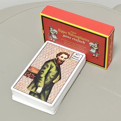 1890er Original Kipperkarten in beide Richtungen 36+6 Stück Karten Deutschland Sprache Gedruckt auf 350 g/m² doppelt geprägtem Papier 9*6 cm