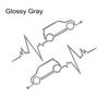 Auto Fenster Herzschlag Aufkleber Grafik Vinyl Decal Auto Tuning Dekoration Für MINI Cooper S JCW One D R55 R56 F55 F56 R60 F60
