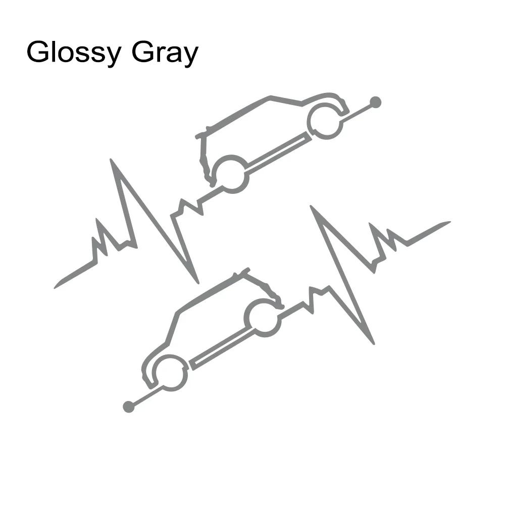 Auto Fenster Herzschlag Aufkleber Grafik Vinyl Decal Auto Tuning Dekoration Für MINI Cooper S JCW One D R55 R56 F55 F56 R60 F60