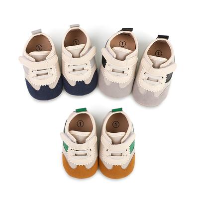 Toddler Shoes Baby Sports Shoes Stitching Design Non-Slip Soft Shoes Casual Kids Shoes