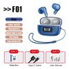 In-ear Digital Display Wireless Bluetooth Headset ENC Noise Reduction Multi-function Waterproof TWS Subwoofer Headset
