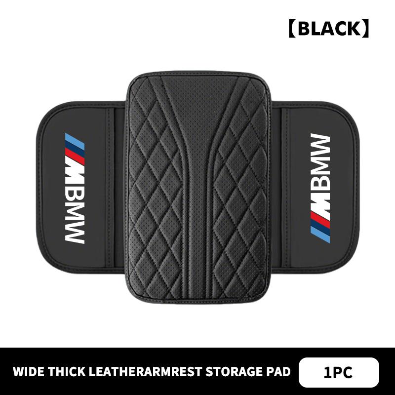 HVHE9 Leather Car Armrest Center Console Pad Auto Seat Arm Rest Mat For BMW Performance M E87 E30 E46 E28 F35 G20 E93 F20 X3 X