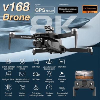 V168 originální GPS dron 5G profesionální HD letecké fotografování Wifi FPV dron pro vyhýbání se překážkám RC kvadrokoptéra pro vrácení jedním kliknutím