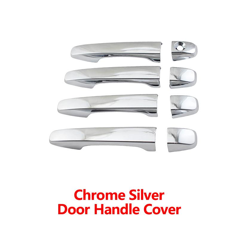 Cars Accessories Door Handle Cover For Subaru Impreza 2012-2016 Carbon Fiber Chrome Silver Black Car Decoration Styling Upgrade Chrome Handle