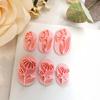 Soft Clay Leaf Mold Set with Nonstick Plastic Texture Handmade Earrings Molds for Effortless Jewelry Making and Crafts