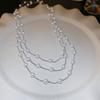 French Vintage Baroque Pearl Necklace Summer Niche Premium Sense Clavicle Chain Light Luxury Versatile Necklace Women