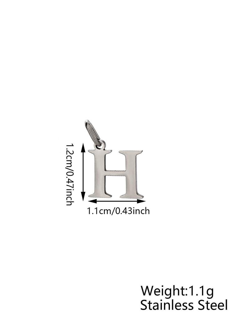 Small Luxury Initial Charm Pendant Set, DIY Letter Necklace Making Supplies, Fashionable Jewelry Parts