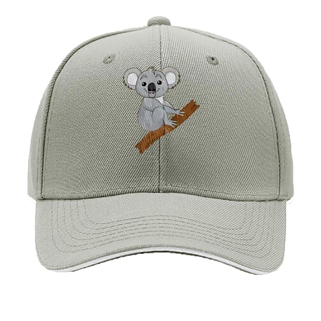 Cuddly Koala On Tree Branch Pattern Sandwich Baseball Cap For WoUnisexs Unisex FeUnisex Beach Dad Hat