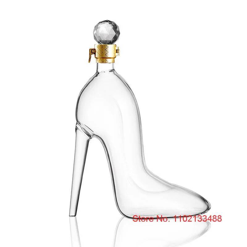 Sexy Female High Heels Crystal Liquor Bottle Drinking Accessories Wine Gift Decanter Whisky Bottle Whiskey Decanter Dropshipping