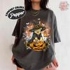 Halloween Winnie The Pooh Shirt Cute Witch Pumpkin Shirt Retro Autumn Shirt Horror Season Tshirt Winnie The Pooh Family