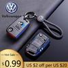 For VW Volkswagen Jetta MK5 Golf Car Folding Remote Key Fob Case Cover Shell For Volkswagen VW Polo Golf 7 MK7 Tiguan Passat Jet