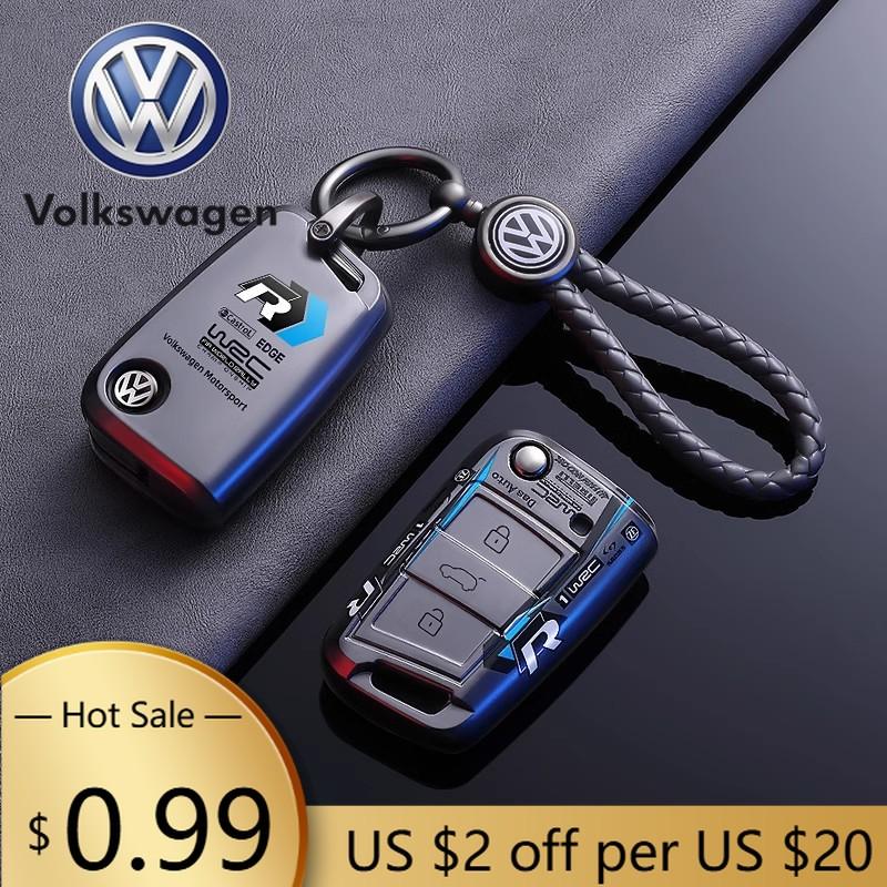 For VW Volkswagen Jetta MK5 Golf Car Folding Remote Key Fob Case Cover Shell For Volkswagen VW Polo Golf 7 MK7 Tiguan Passat Jet