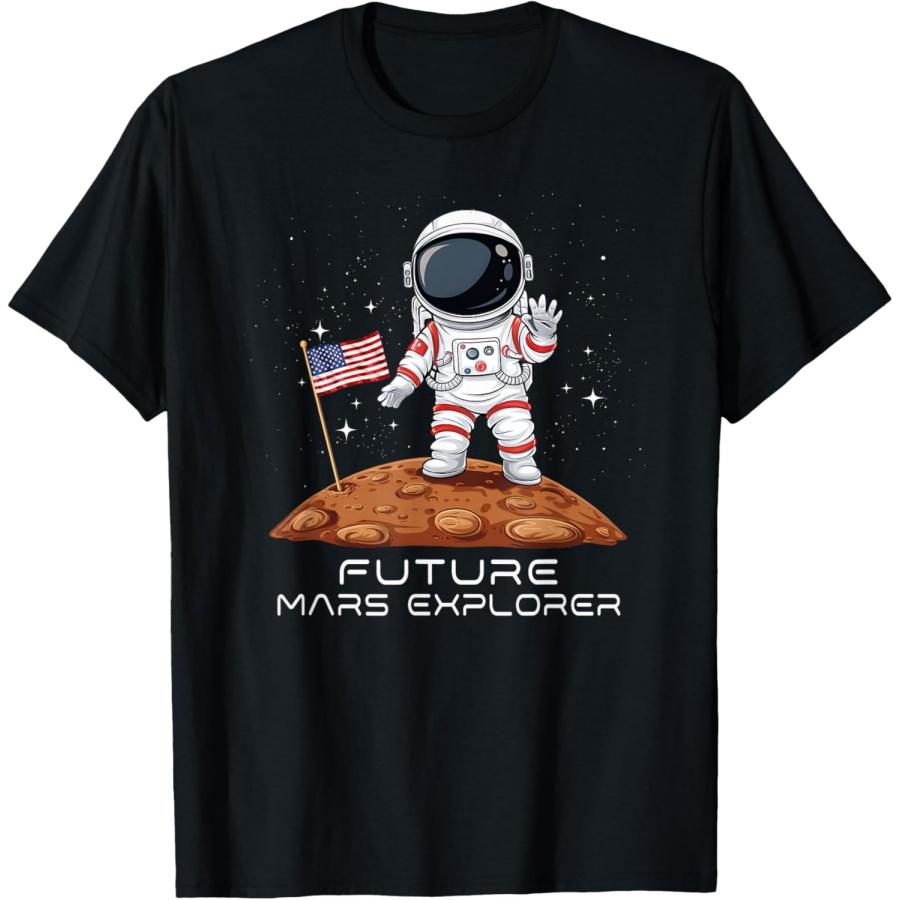 

Детская патриотическая футболка «Будущий астронавт», «Будущий исследователь Марса» XXXXXL чёрный