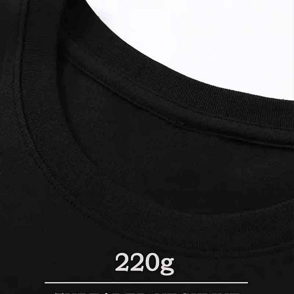 Camiseta Masculina 100% Algodão Moda Verão Manga Curta Estampada Camiseta Gráfica