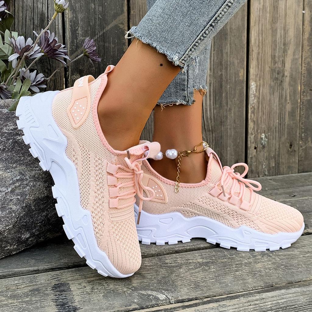 Shoes Women's Super Soft Fashion New Foreign Trade Running Shoes Mesh Breathable Retro Platform Forrest Gump Shoes Korean Version Sports Shoes