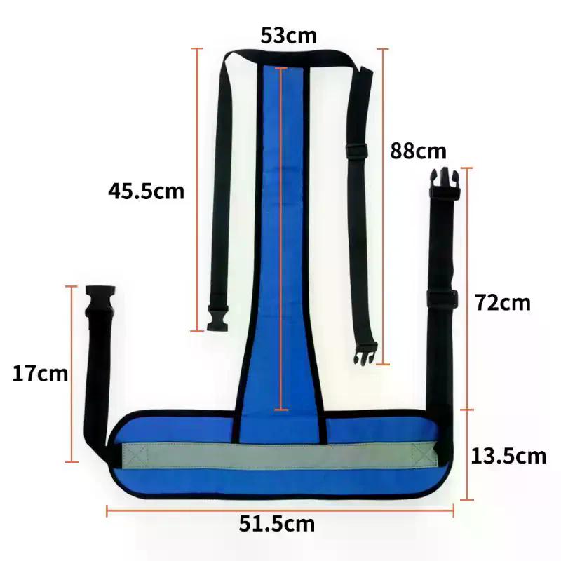 Adjustable Wheelchair Safety Belt Prevent Tilting Or Falling Fixing Wheelchair Harness Strap Anti-fall With Front Cushion