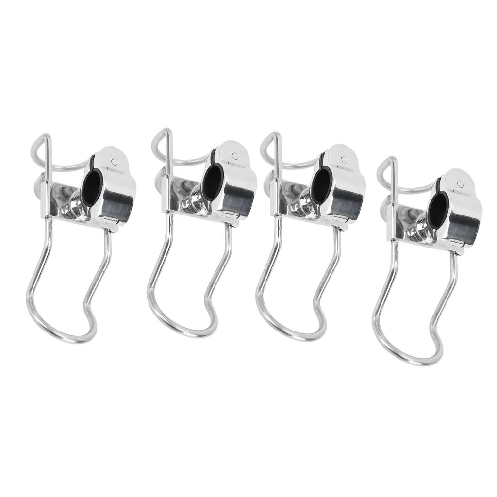 4 Stück Angelrutenhalter für Boote Edelstahl 316 25mm Rostfrei Hohe Festigkeit für Marineyachten