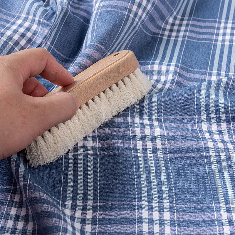 Pure Cotton Plaid Shirts for Men Logo Long Sleeve Quality Formal Business Man Shirt