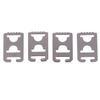 4Pcs Metal No Tie Flat Shoelaces Buckle Shoe Decorations Lazy Shoe Lace