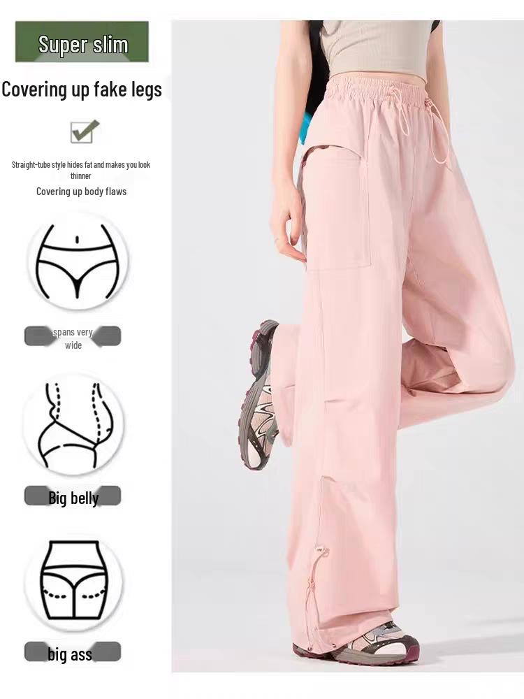 Pantaloni Cargo da Escursionismo per Uomo e Donna: Pantaloni da Alpinismo, Paracadutista, Casual, Asciugatura Rapida, Protezione Solare.