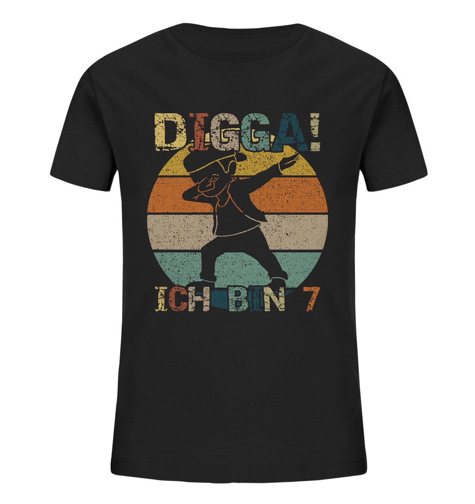 7th Birthday Digga I Am 7 Years T-Shirt Boys Gifts - Kids Organic T-Shirt L