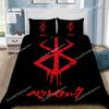 Anime Berserk Bettwäscheset Berserk Bettbezug Kissenbezug Erwachsene Junge Mädchen Schlafzimmer Dekoration Einzel Doppel Groß