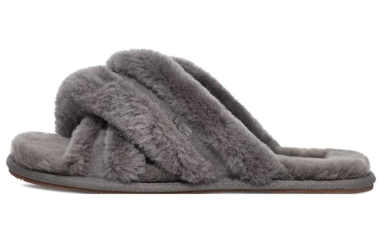 UGG Scuffita Slippers Charcoal Gray Women s 1123572-CHRC 36