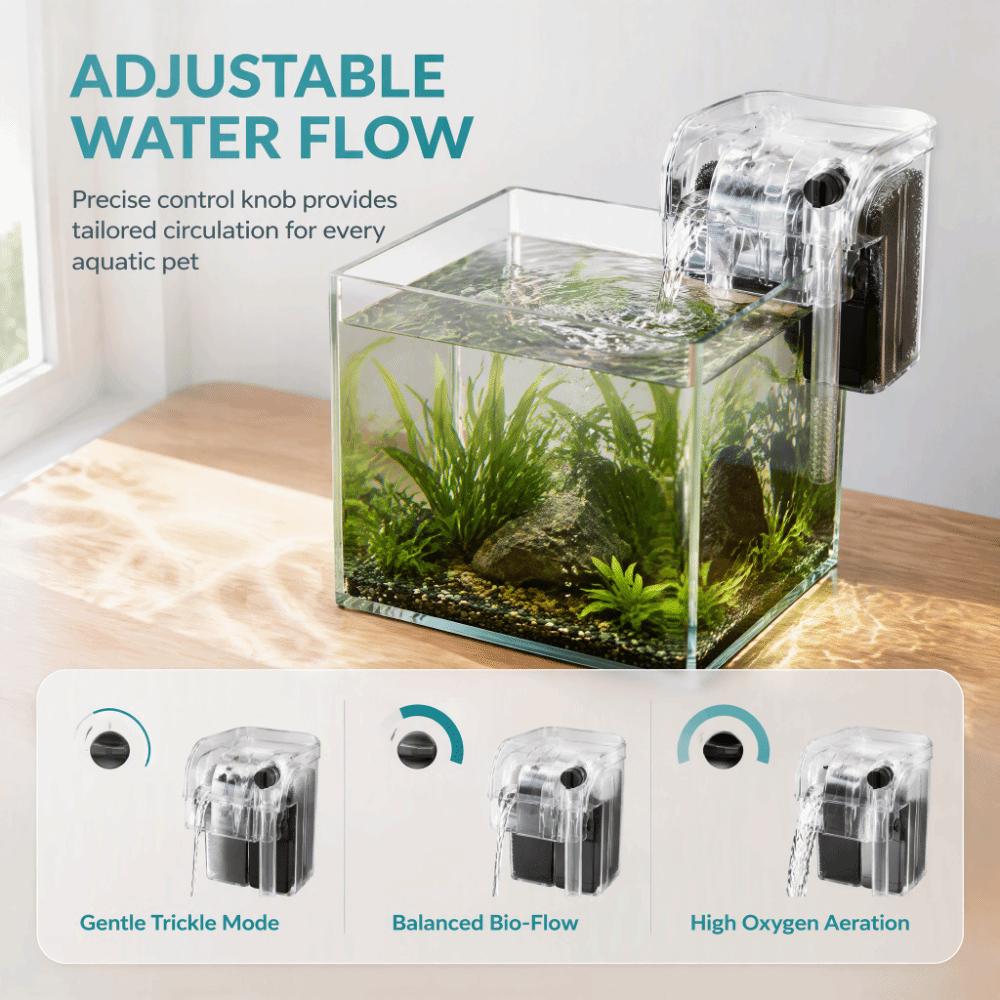 Hanging Design Aquarium Filter Adjustable Flow Fish Tank Water Filter External Filter  Fish Tank
