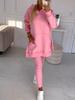2024 Spring Women's Loose Hooded Sweatshirt & Pants Temperament Commute Set