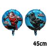 Foil Balloon Baby Birthday Photo Props Cartoon The Avengers Aluminum Film Balloons Happy Birthday Party Balloon Supplies