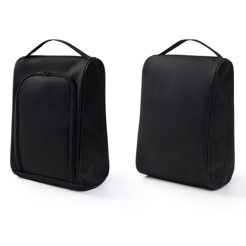 1PC Black Oxford Cloth Travel Shoe Storage Bag, Basketball And Football Shoe Bag, Portable Business Travel Slipper Bag