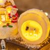 Miniature Gingerbreads House Shatterproof Resin Christmas Village Accessory For Kids Family Holiday Decoration