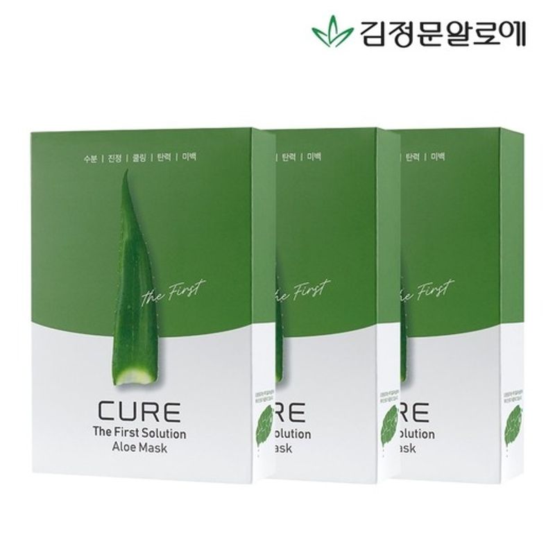 CURE [Kim Jung-moon Aloe] Cure Aloe Mask Pack Season 2 30 Sheets FREE