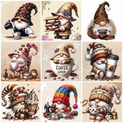 5D DIY Diamantmalerei Zwerg Komplettset Vollbohrer Mosaik Kaffeetasse Kunst Heimdekoration Strassbilder
