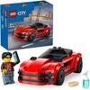 LEGO City Red Sports Car Toy Building Blocks for Kids Age 5-8 Educational Gift Vehicle Model 60448