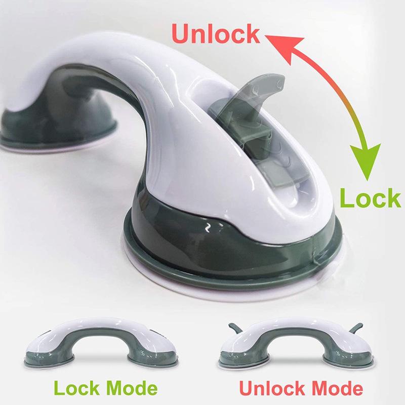 Handle Anti Slip Vacuum Sucker Handrail  Support Toilet Bathroom Safe Grab Bar